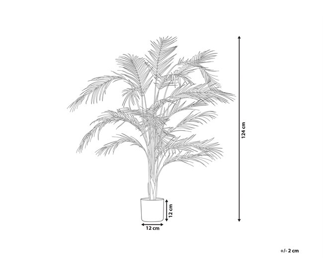 Beliani Planta artificial ARECA PALM Verde
