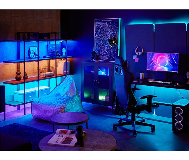 Beliani Cadeira de escritório GAMER Azul