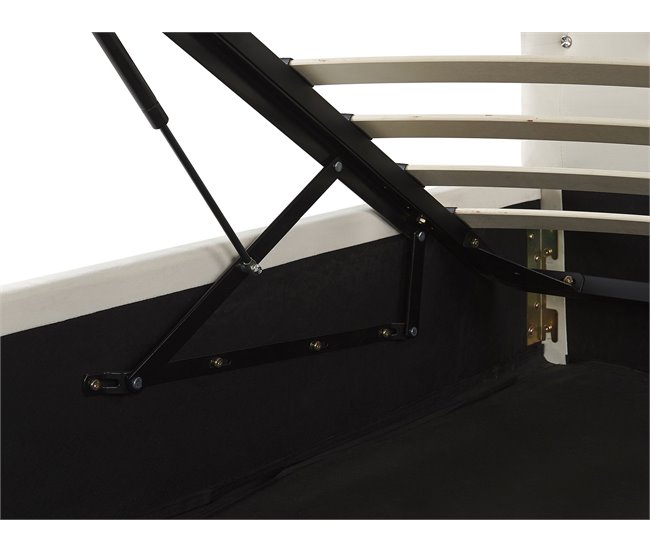 Beliani Cama com estrado Veludo AMIENS 191x217 Bege