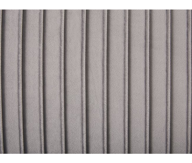 Beliani Tamborete Veludo PATERSON 118x40 Cinza Claro