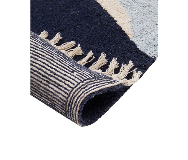 Beliani Pelos curtos XINALI 140x200 Azul
