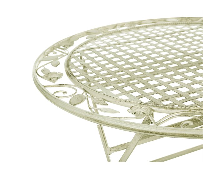 Beliani Mesa dobrável BIVIO 70x70 Verde