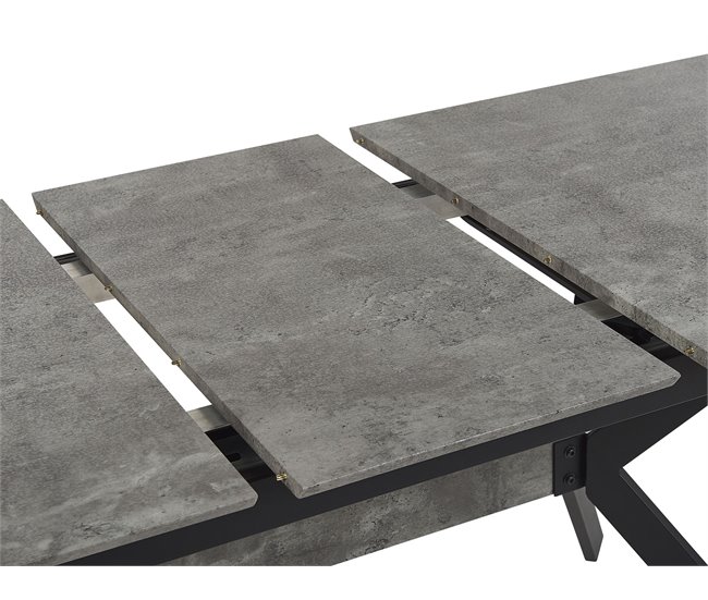 Beliani Mesa de centro AVOCA 80x140 Cinza Claro