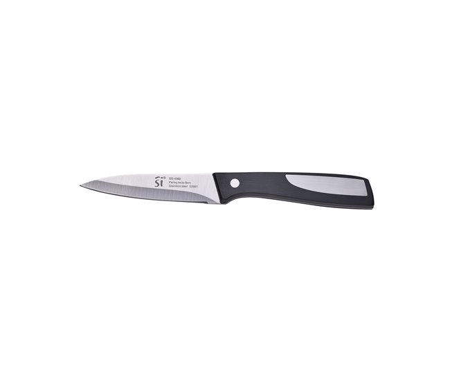 Faca para descascar 8,75 cm marca SAN IGNACIO  Preto/ Inox