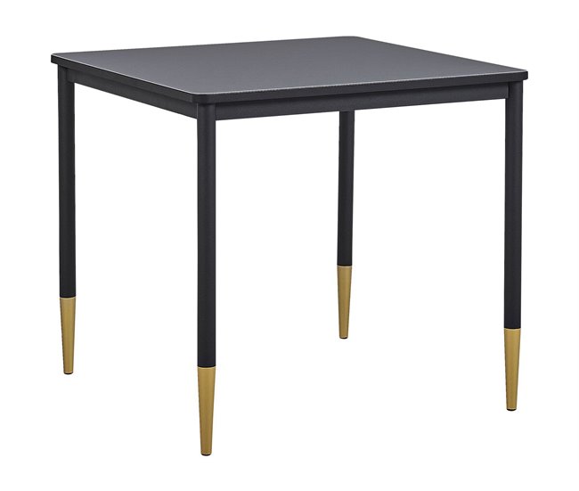 Beliani Mesa de apoio SHELBY 80x80 Preto