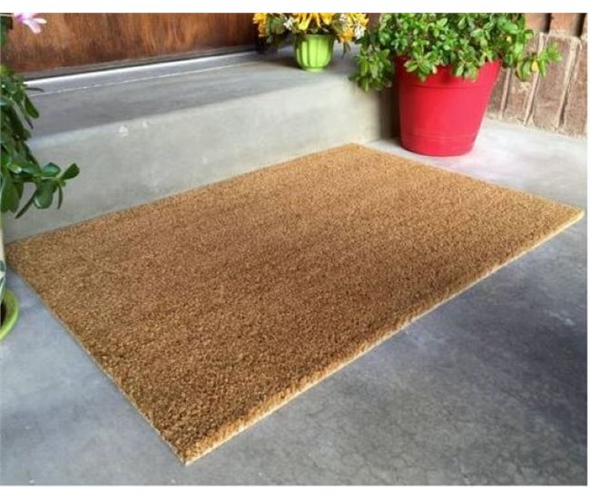 Pavimentos Arquiservi - Capacho de fibra de coco natural 33x60 Castanho Claro