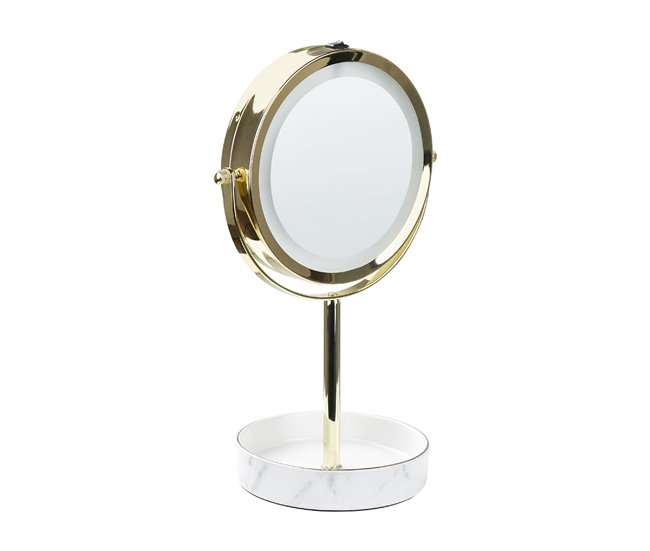 Beliani Espelho de maquilhagem SAVOIE 20x15 Branco