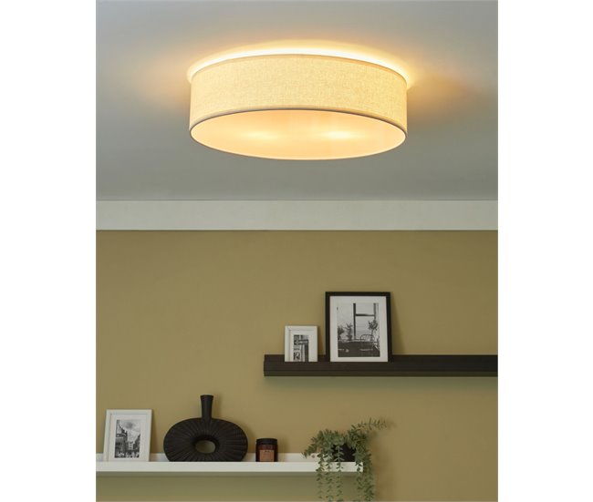 Beliani Iluminação de tecto MAGNO Branco