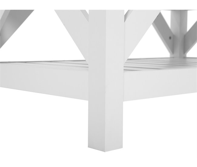 Beliani Mesa de centro SAVANNAH 60x101 Branco