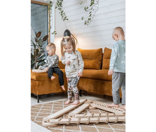 Trave de equilíbrio modular de 3 peças Madeira