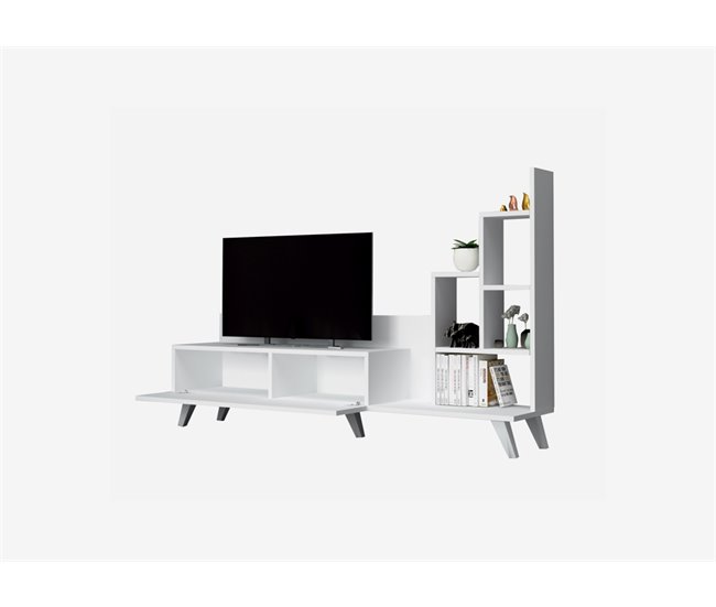 Móvel de TV BINGO branco com sapateiro Branco