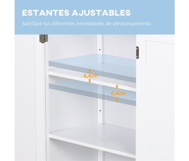 Armário Casa de Banho MDF kleankin, casa - natal 60 Branco