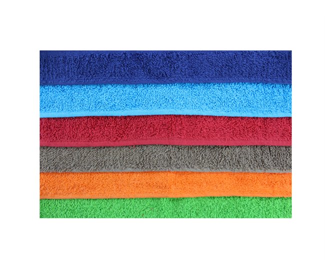  Acomoda Textil - 6 panos de cozinha 100% algodão 500gr/m² Multicor