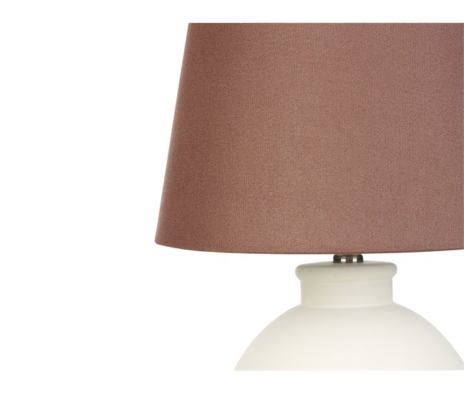 Beliani Candeeiro de mesa ARCOS Branco/ Bege