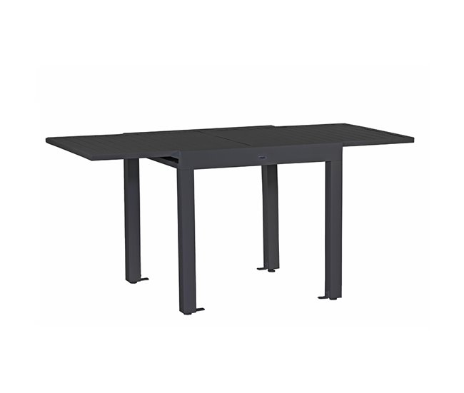 Mesa extensível de alumínio para jardim Lipari cinza Preto
