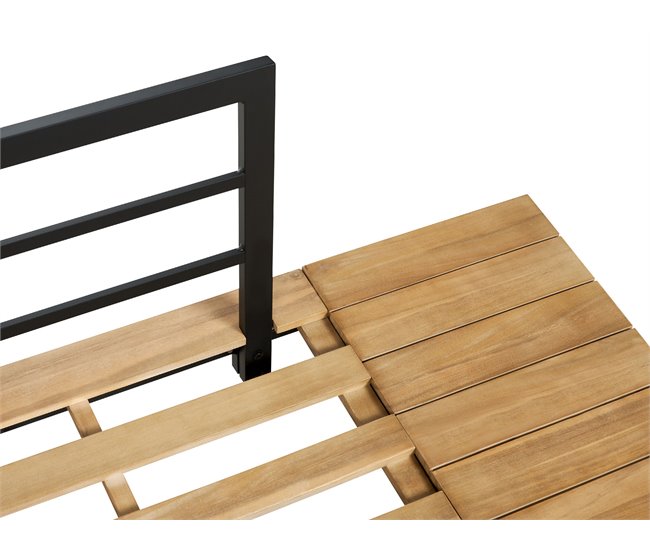 Beliani Conjunto lounge MYKONOS Branco/ Bege