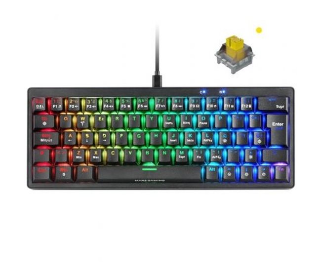 Teclado Gaming MKMINIPROYES Preto