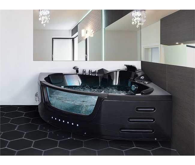 Beliani Banheira de interior MARTINICA 144x198 Preto