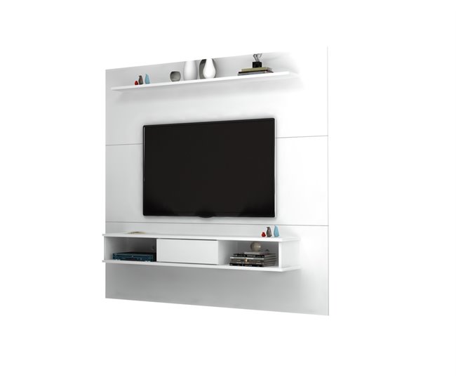 Painel compacto de TV 178cm SLIN branco Branco