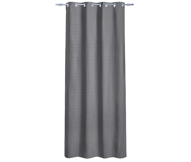 Cortina de rede de poliéster IBIZA 135x260cm Cinza Escuro