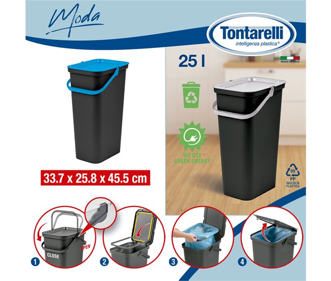 Recipientes para reciclagem Azul