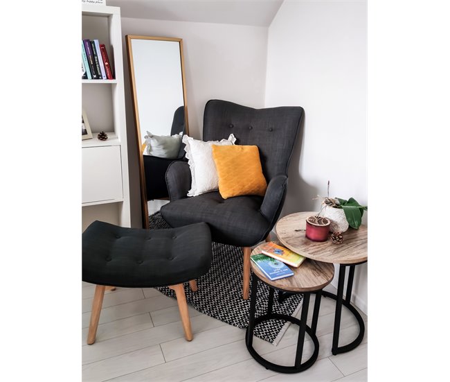 Beliani Mesa de apoio DIXIE 48x48 Castanho