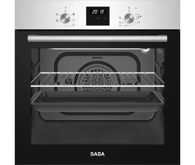 Forno elétrico SABA SB-BIDO-2023 multifunções 62 litros A Preto/ Inox