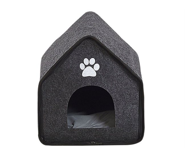 Beliani Cama para animais de estimação JANGI Cinza Escuro