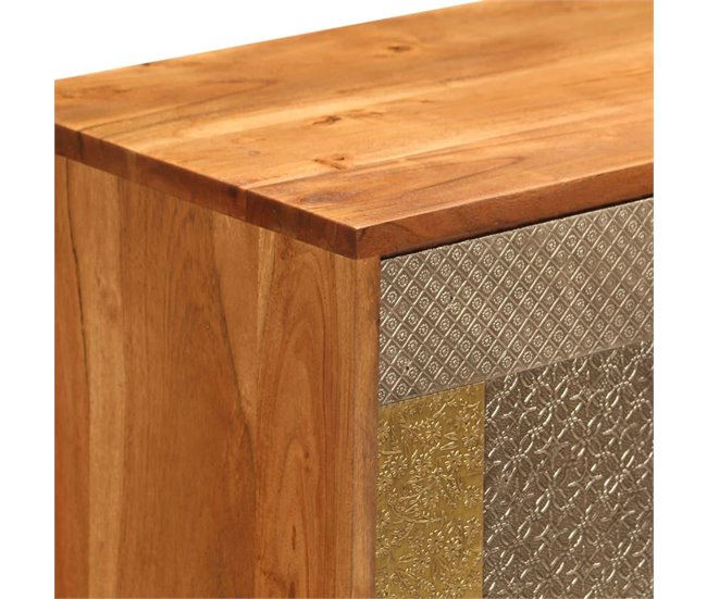 Aparador buffet mueble consola mueble de almacenamiento cm Castanho