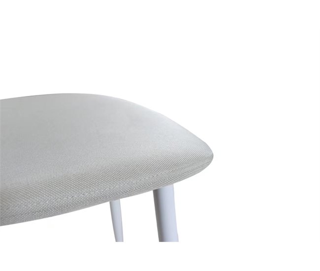 Conjunto de sala AMINA 1 mesa e 4 cadeiras Bege
