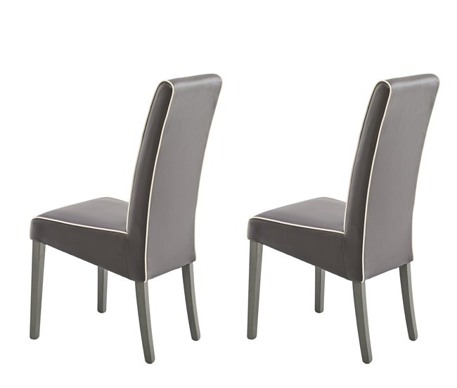 Conjunto de 2 cadeiras de jantar VERONA  Chocolate