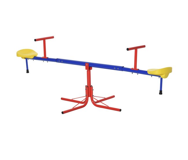 Baloiço Infantil Metal, PP Outsunny Multicor