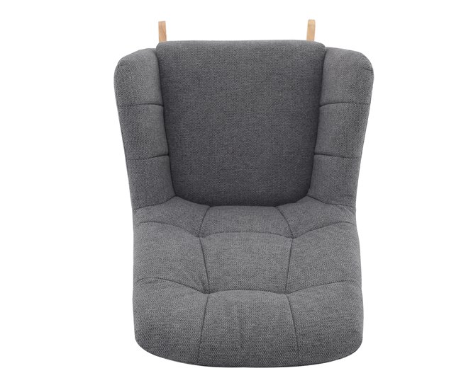 Cadeirão de baloiço decorativo PETER Cinza
