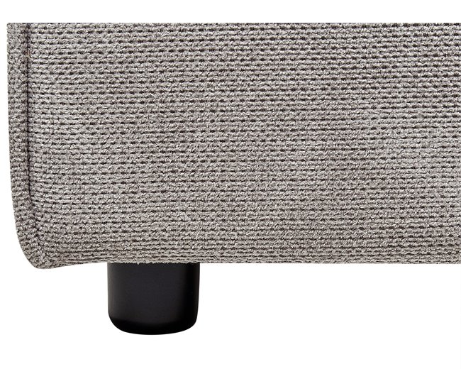 Beliani Cama Poliéster LINARDS 230x242 Castanho Claro