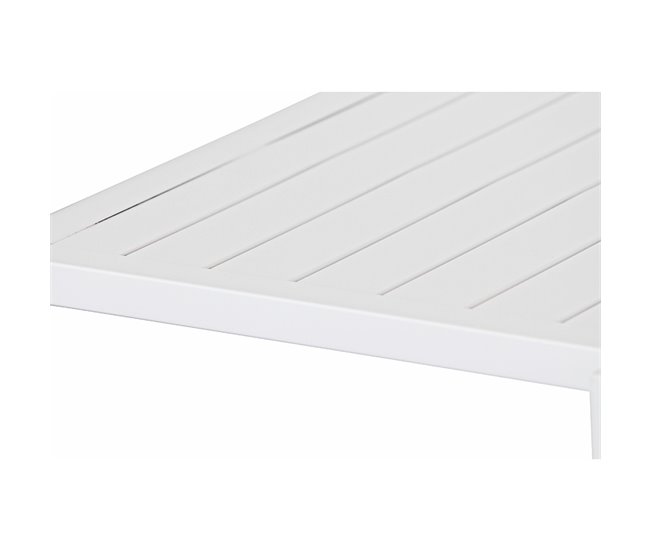 Mesa extensível de alumínio para jardim Lipari 82x82 Branco