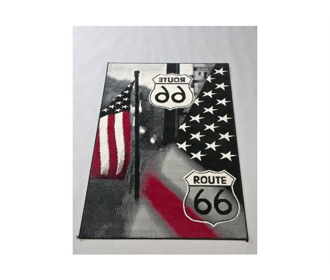Tapete ROUTE 66 medidas 120x170cm Multicor