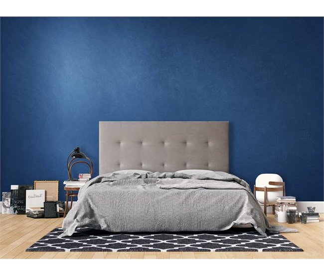 Cabeceira DETROIT tecido marengo 200x120cm Marengo