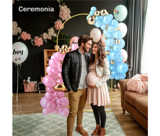 Arco Metálico para Decoração Metal Outsunny Dourado