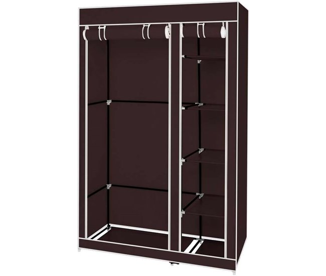 Armário Penteadeira Tecido Com Portas Zip Nyana Home Castanho