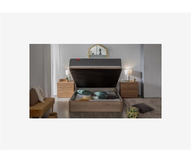 Colchão DREAMLIGHT 8K PIKOLIN de molas de fio contínuo Normablock + sommier grátis Pikolin color branco 
