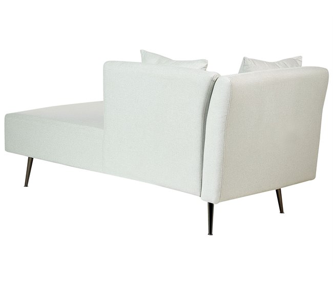 Beliani Chaise longue à esquerda Poliéster RIOM Azul/ Verde