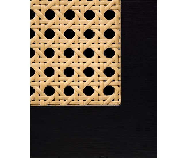 Beliani Mesinha de cabeceira LEFROY 33 Preto