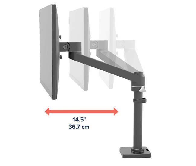 Suporte de Mesa para Ecrã 45-669-224 Preto
