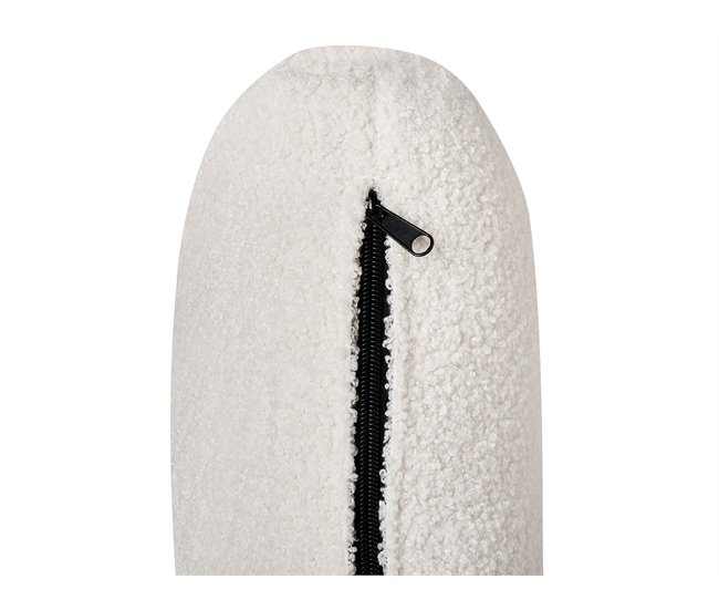 Beliani Chaise longue Bouclé ARTHEZE Castanho Claro