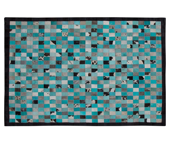 Beliani Pelos curtos NiKFER 160x230 Turquesa