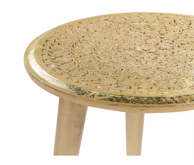 Beliani Mesa de apoio NARRA Dourado