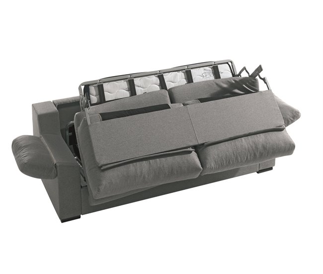 Sofá cama NELLY 3 lugares Cinza Claro