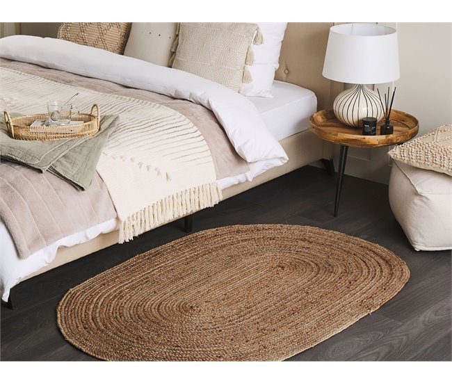Beliani Pelos curtos DEMIRCI 100x150 Bege