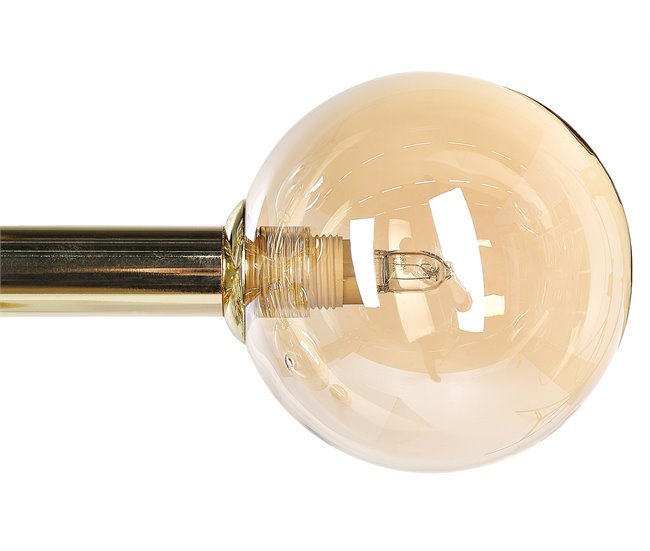 Beliani Candeeiro de tecto RAMIS Dourado