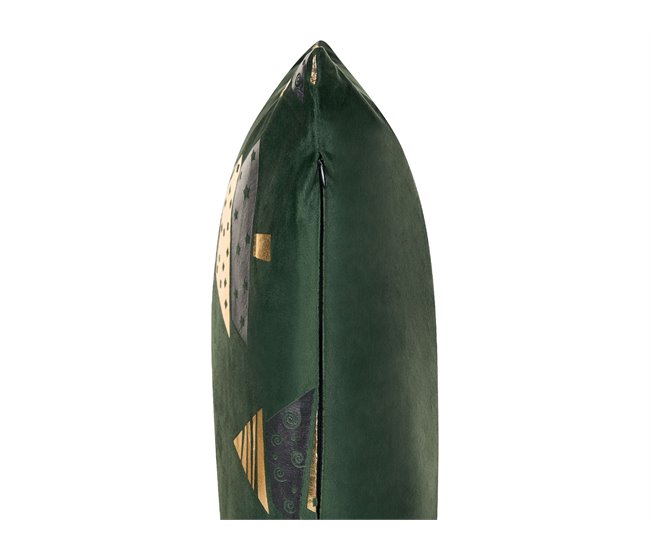 Beliani Almofada decorativa GOLDSPRUCE 45x45 Verde